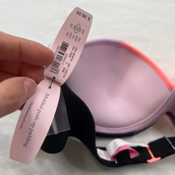 Victoria's Secret Multicolor The Flirt Bandeau Underwire Swim Bikini Top Sz 34B - Picture 3 of 5